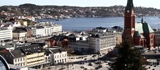 Sam Eydes plass og Kanalplassen i Arendal i 2011